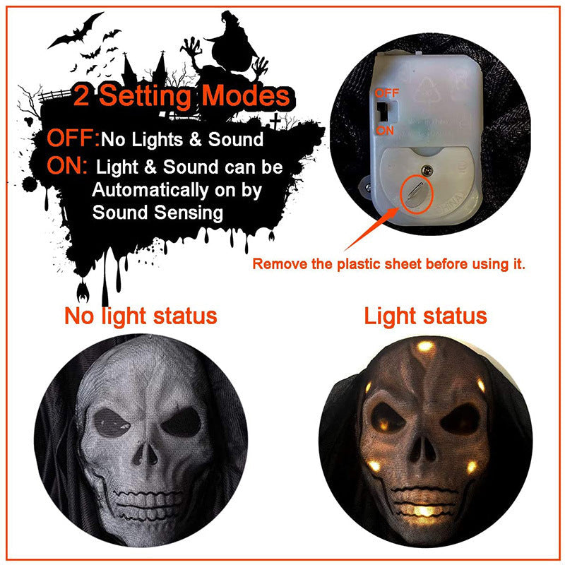 Halloween Sound-Activated Hanging Ghost