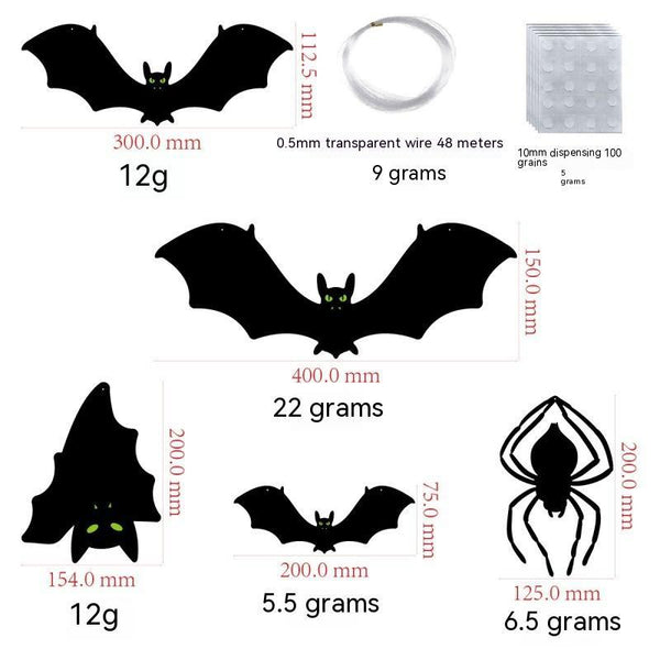 Halloween Bat & Spider Hanging Decorations