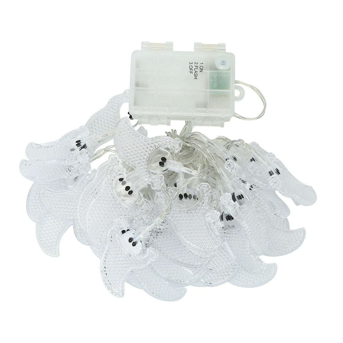 Halloween Ghost String Lights — 30 LEDs, 9.8 ft