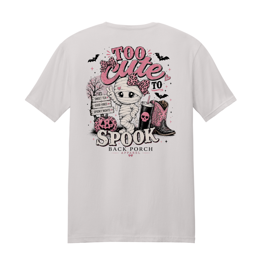 Too Cute to Spook Halloween T-Shirt – Ice Grey