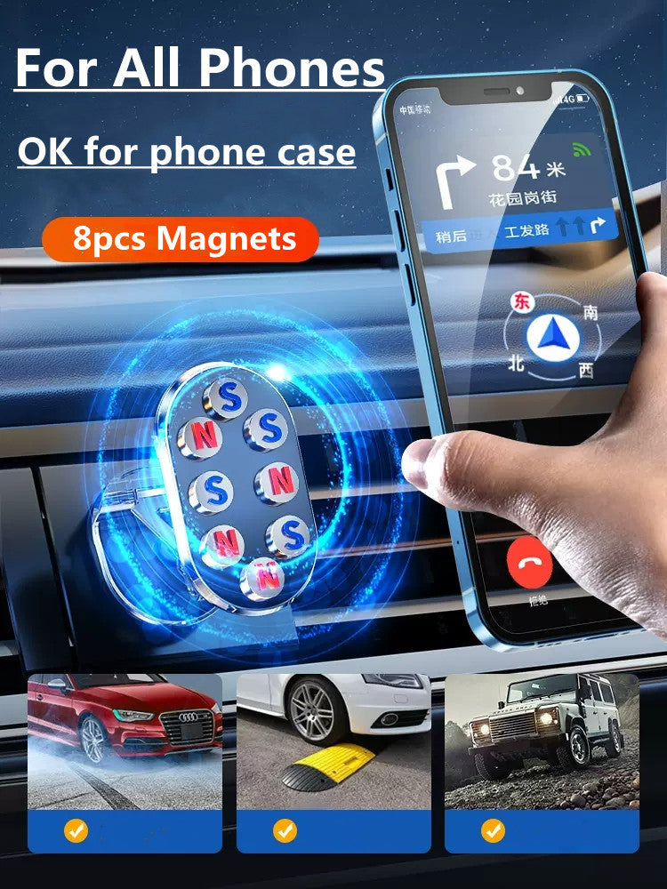 Foldable Magnetic Car Phone Mount