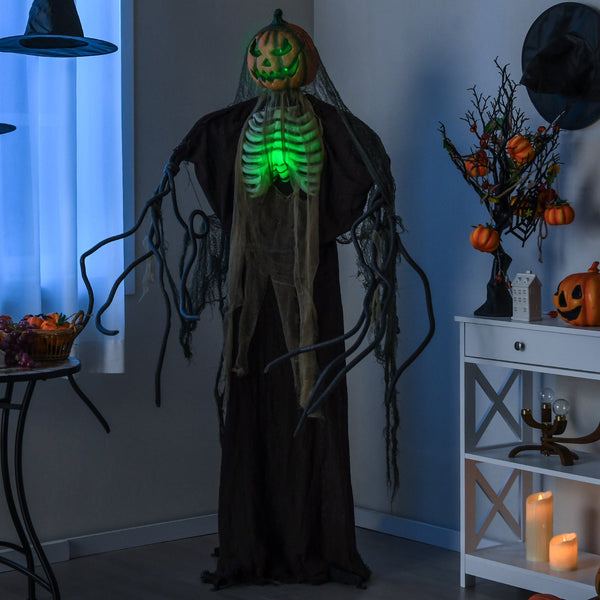 6-Foot Halloween Talking Pumpkin Ghost
