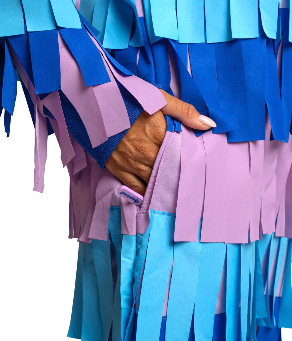 Women's Pinata Jumpsuit Halloween Costume - Bright Multicolored Onesie