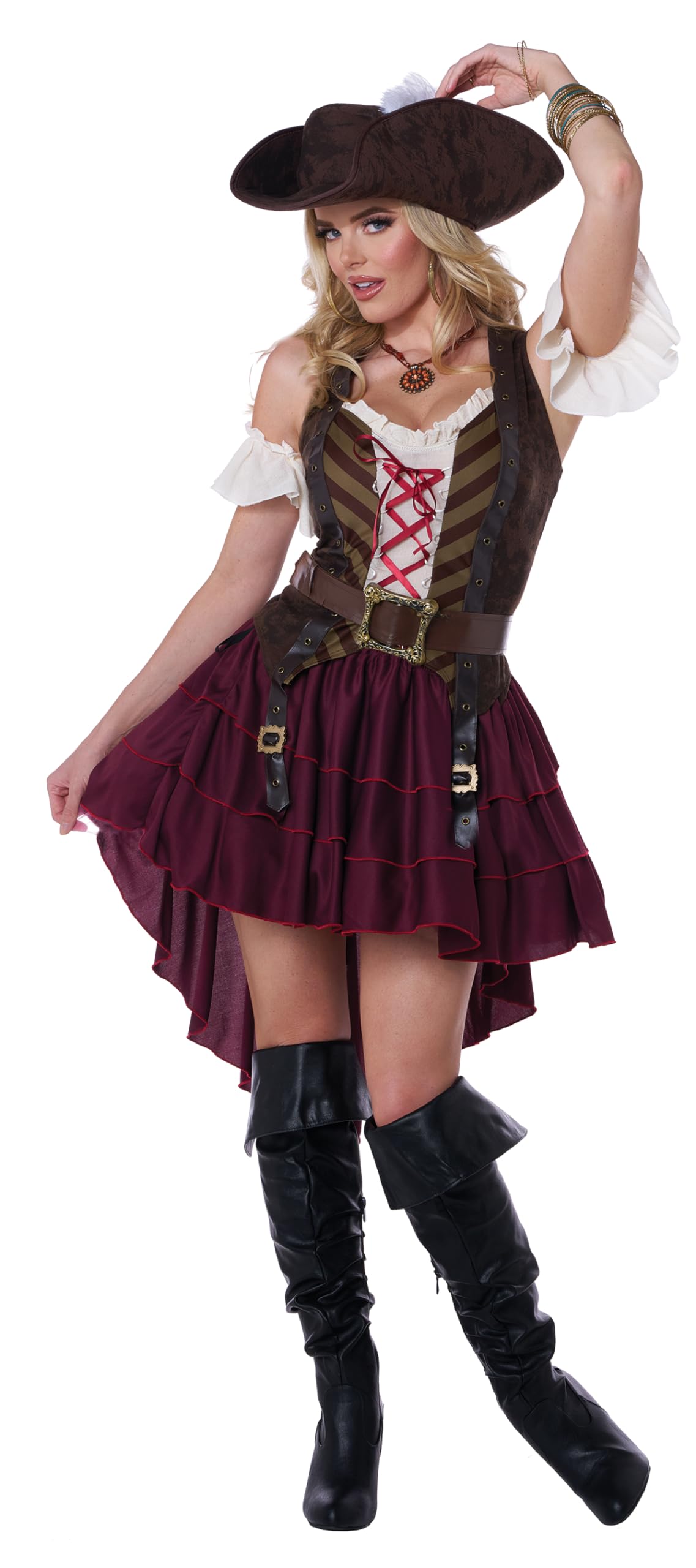 Swashbuckler Captain Costume for Women - Pirate Halloween Outfit