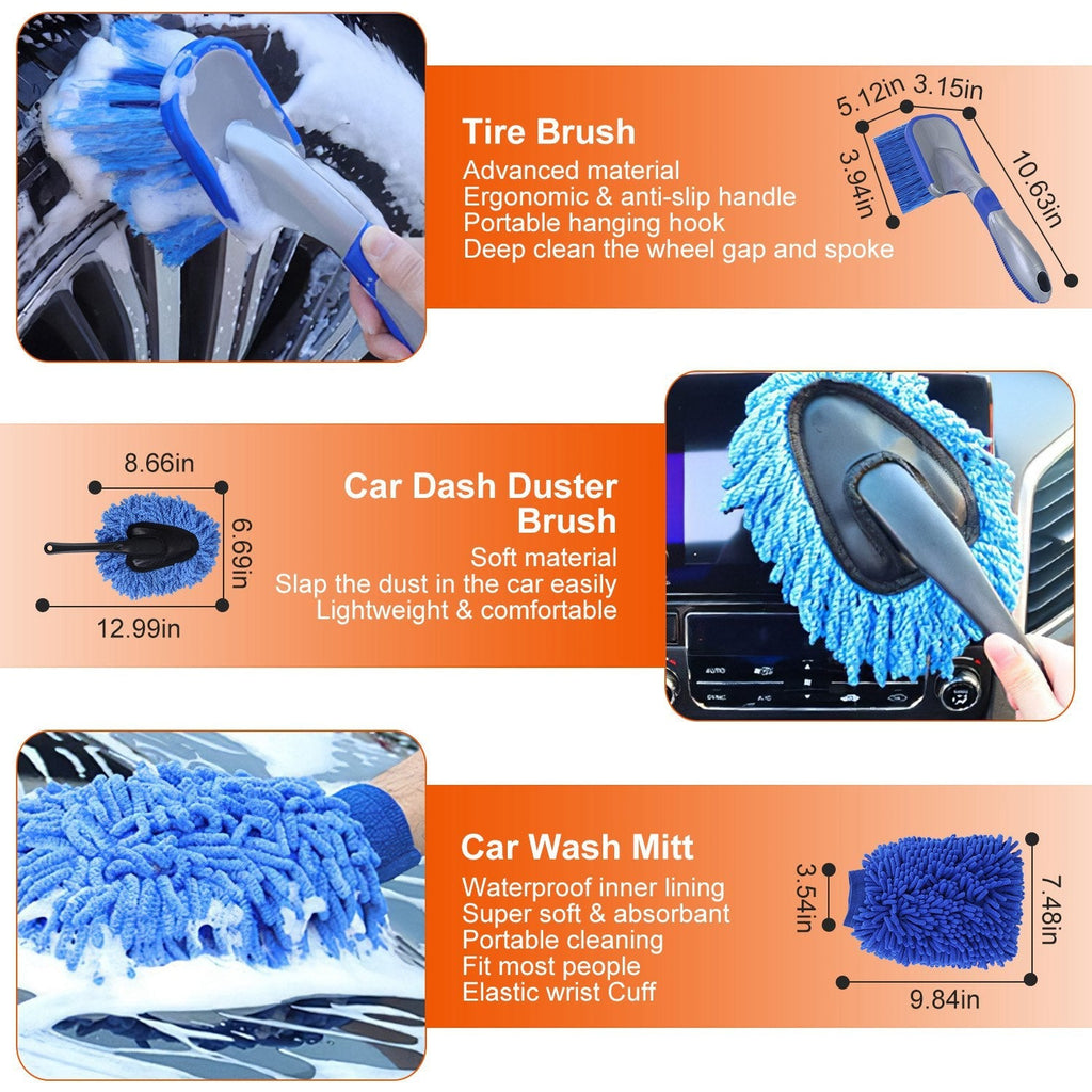 26-Piece Car Detailing Brush Kit