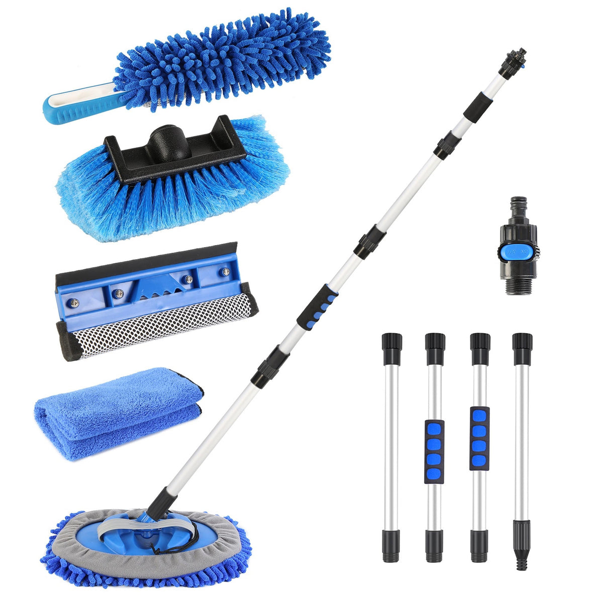 5-Piece Long-Handle Car Cleaning Kit