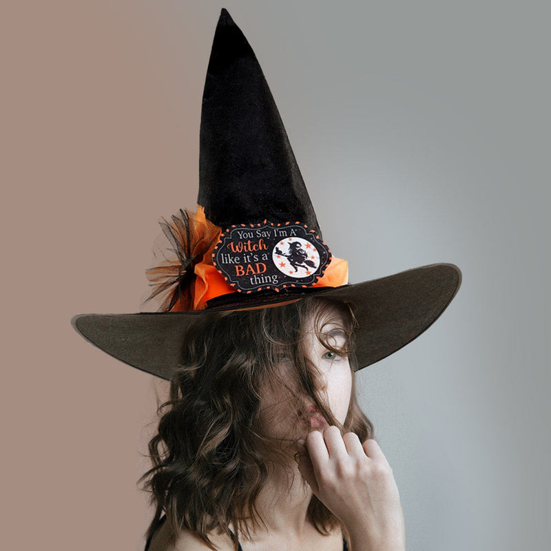 You Say I'm a Witch Costume Hat