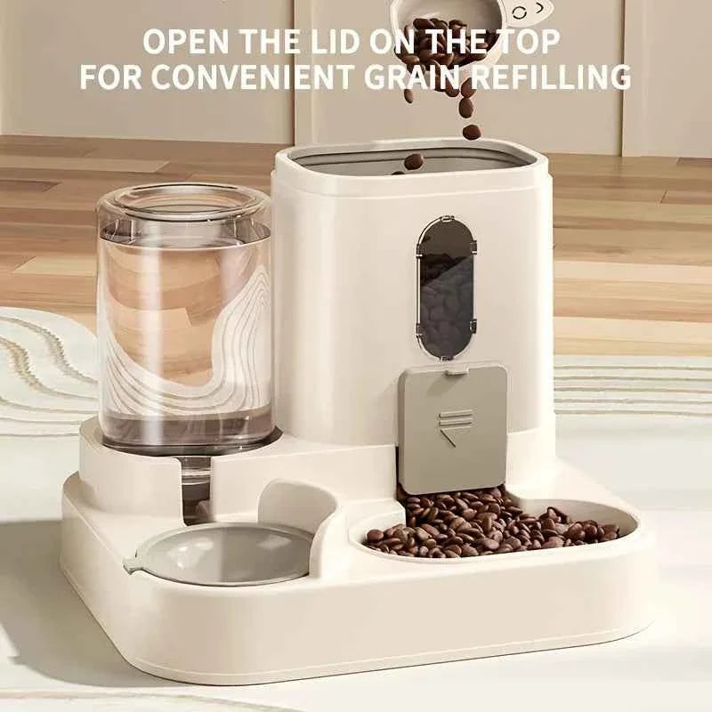 2-in-1 Gravity Pet Food & Water Dispenser