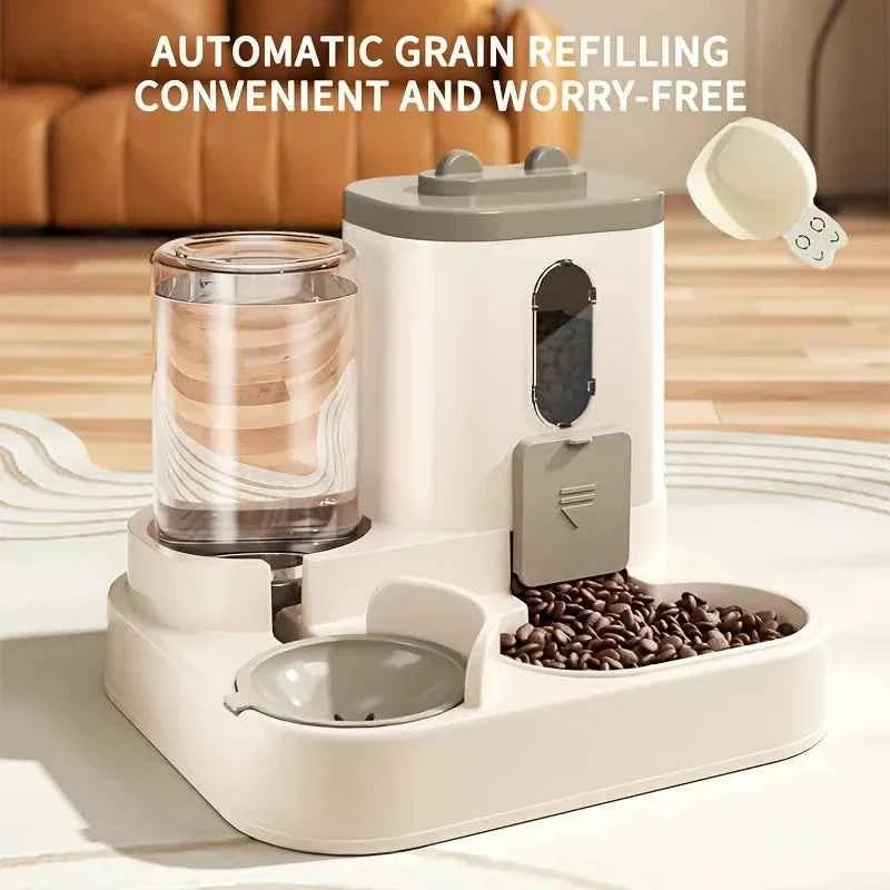 2-in-1 Gravity Pet Food & Water Dispenser