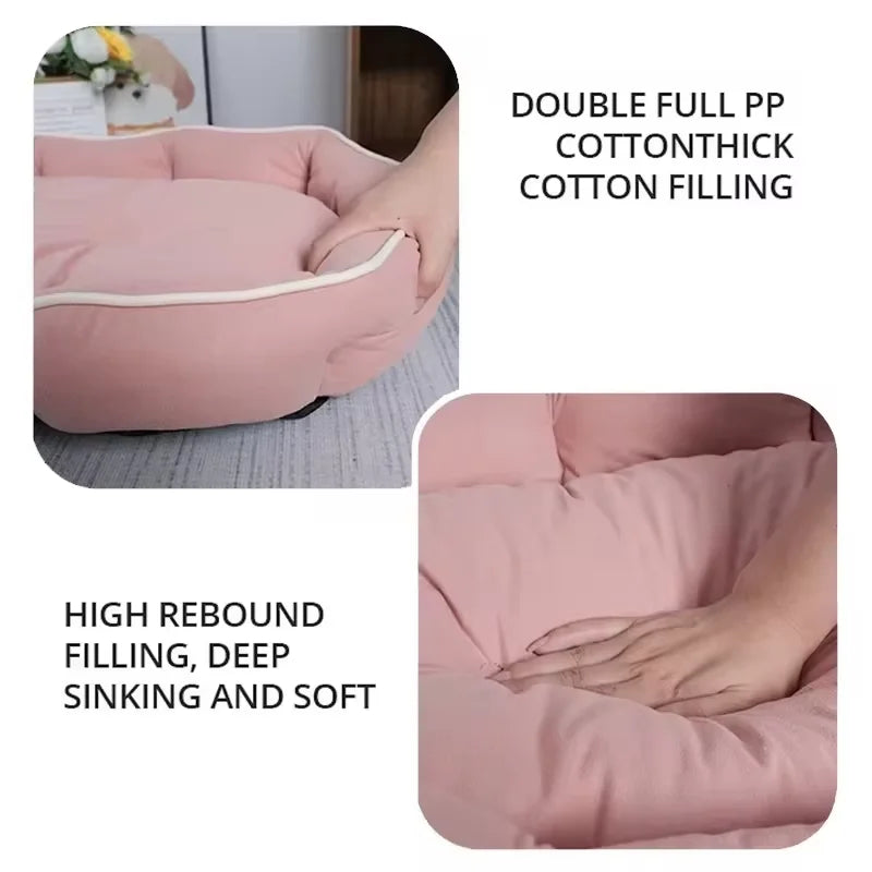 Pet Sofa Bed with Removable Cushion