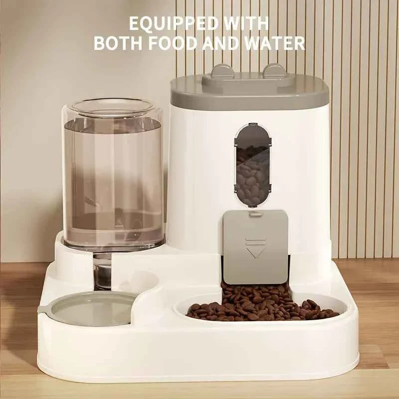 2-in-1 Gravity Pet Food & Water Dispenser