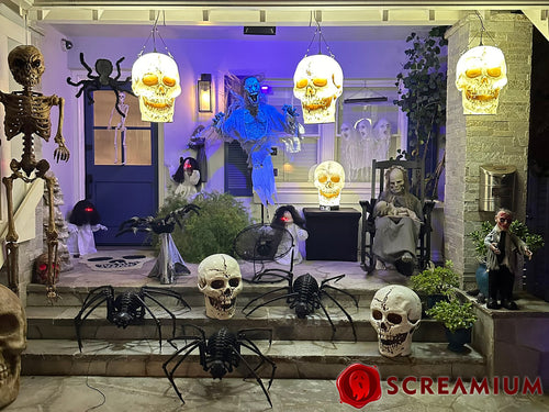 20-Inch Skull Pendant Lantern