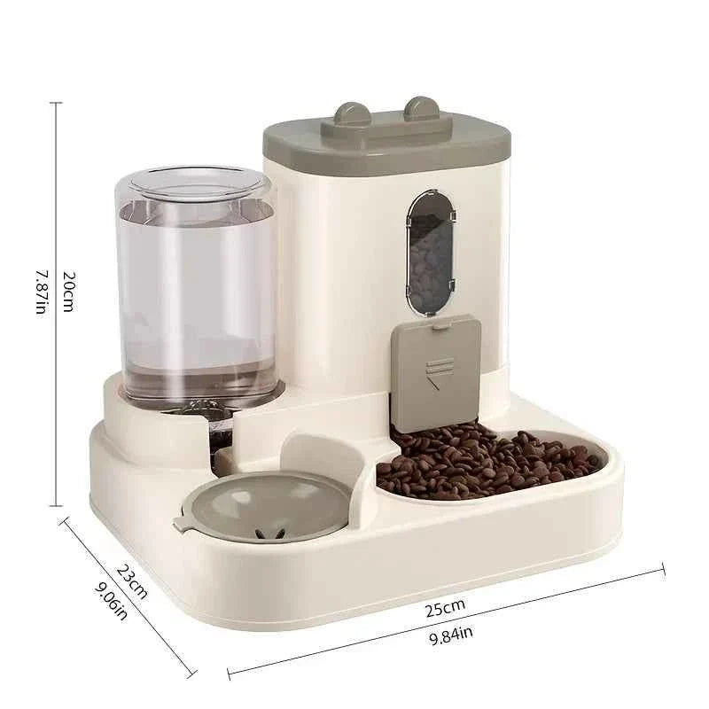 2-in-1 Gravity Pet Food & Water Dispenser