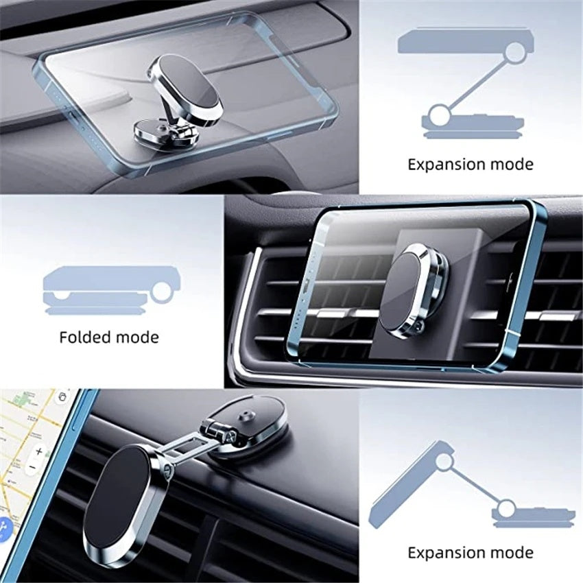 Foldable Magnetic Car Phone Mount