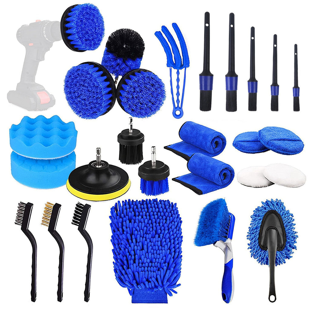 26-Piece Car Detailing Brush Kit