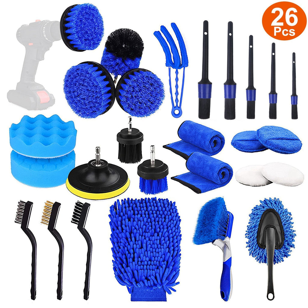 26-Piece Car Detailing Brush Kit