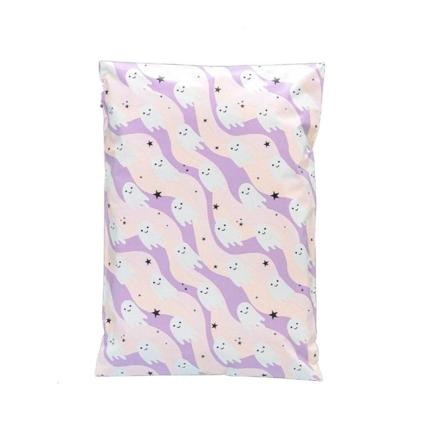 Ghosts Halloween Poly Mailers Size 7.5x10.5 Shipping Bags