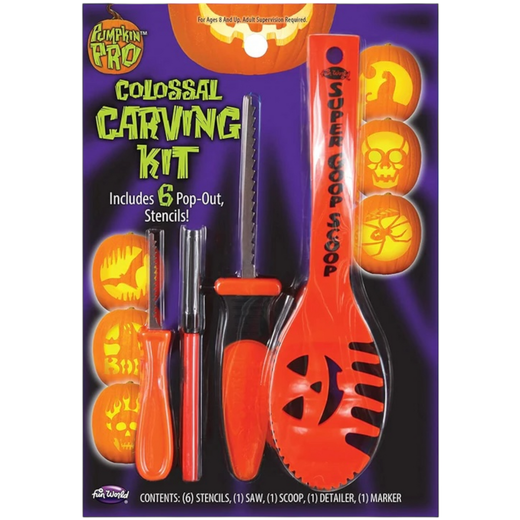 Halloween Pumpkin Carving Kit with 6 Stencils