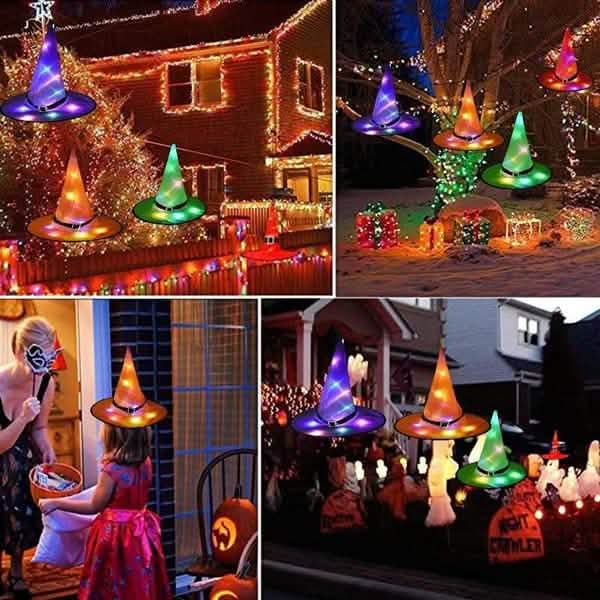 Outdoor Halloween Decoration Glowing Hats