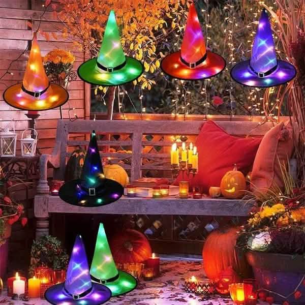 Outdoor Halloween Decoration Glowing Hats