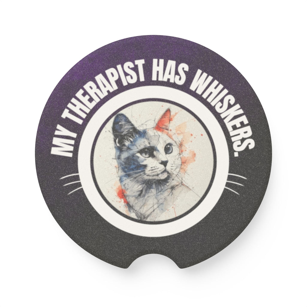 Cat-Design Soapstone Car Coasters