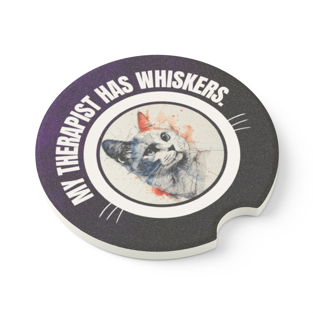 Cat-Design Soapstone Car Coasters